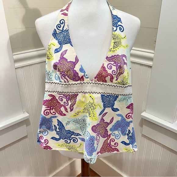 TIBI Set Halter Neck Top & Crop Top Matching Set in Boho Print - Picture 2 of 12